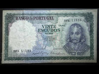 Πορτογαλία 20 Εσκούδος 1960 Pick 176 Ref 1525