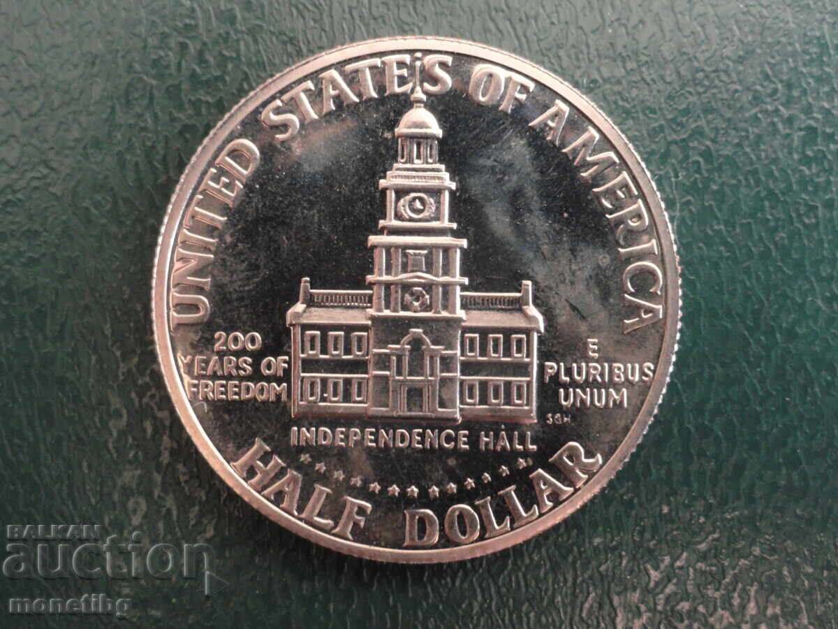 SUA 1976 - 1/2 dolar (S) Proof - 6