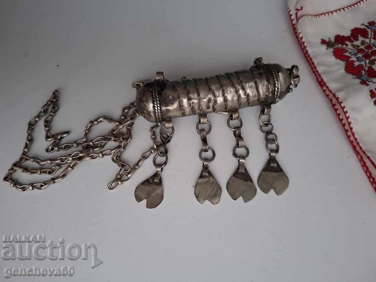 Автентична Възрожденска Муска амулет,сачан - 7