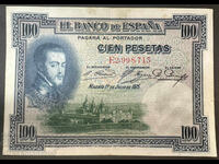 Spain 100 Pesetas 1925 Pick 69 Ref 8713