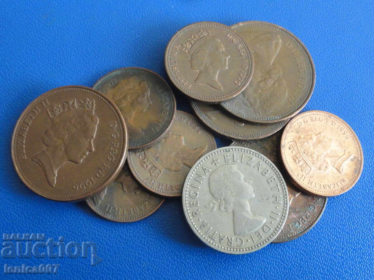 Marea Britanie - Monede (10 bucăți) cu preț € 1.70 | 3.32 BGN