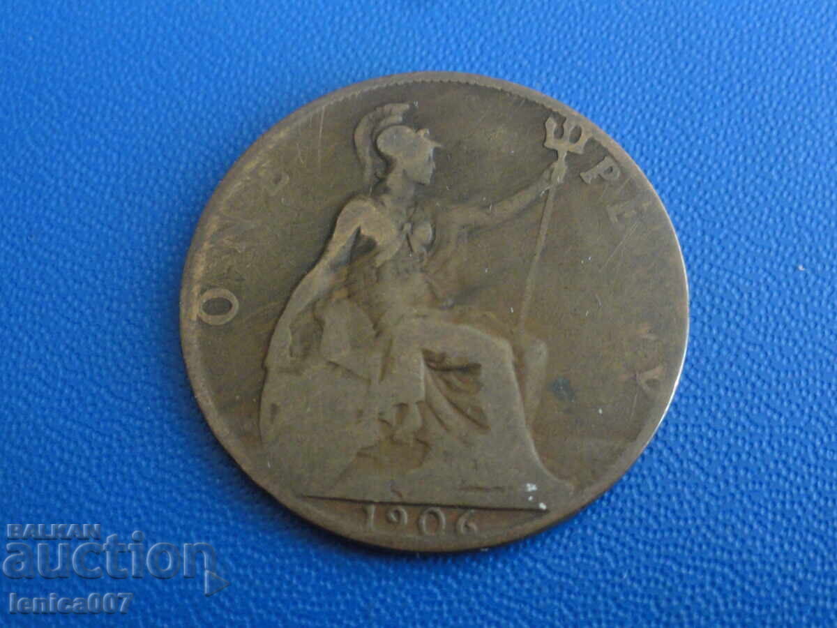 Auction Great Britain 1906 - 1 Penny Auction Great Britain 1906 - 1 Penny