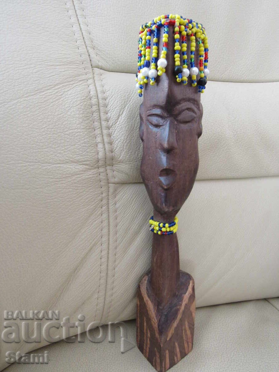 Κεφαλή ανδρικής φιγούρας από βασιλικό έβενο από την Αιθιοπία, Αφρική