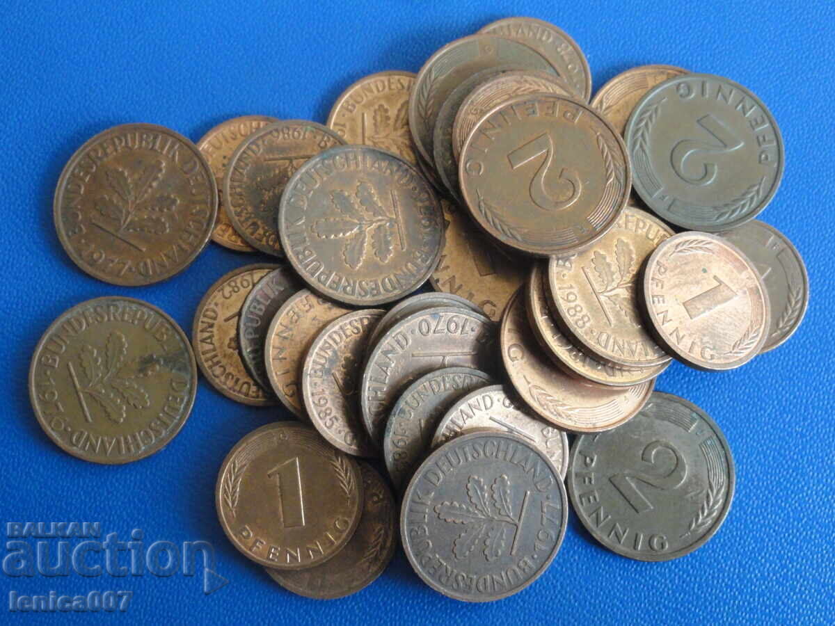 Germania (RFG) - Monede (33 bucăți) cu preț € 3.50 | 6.85 BGN