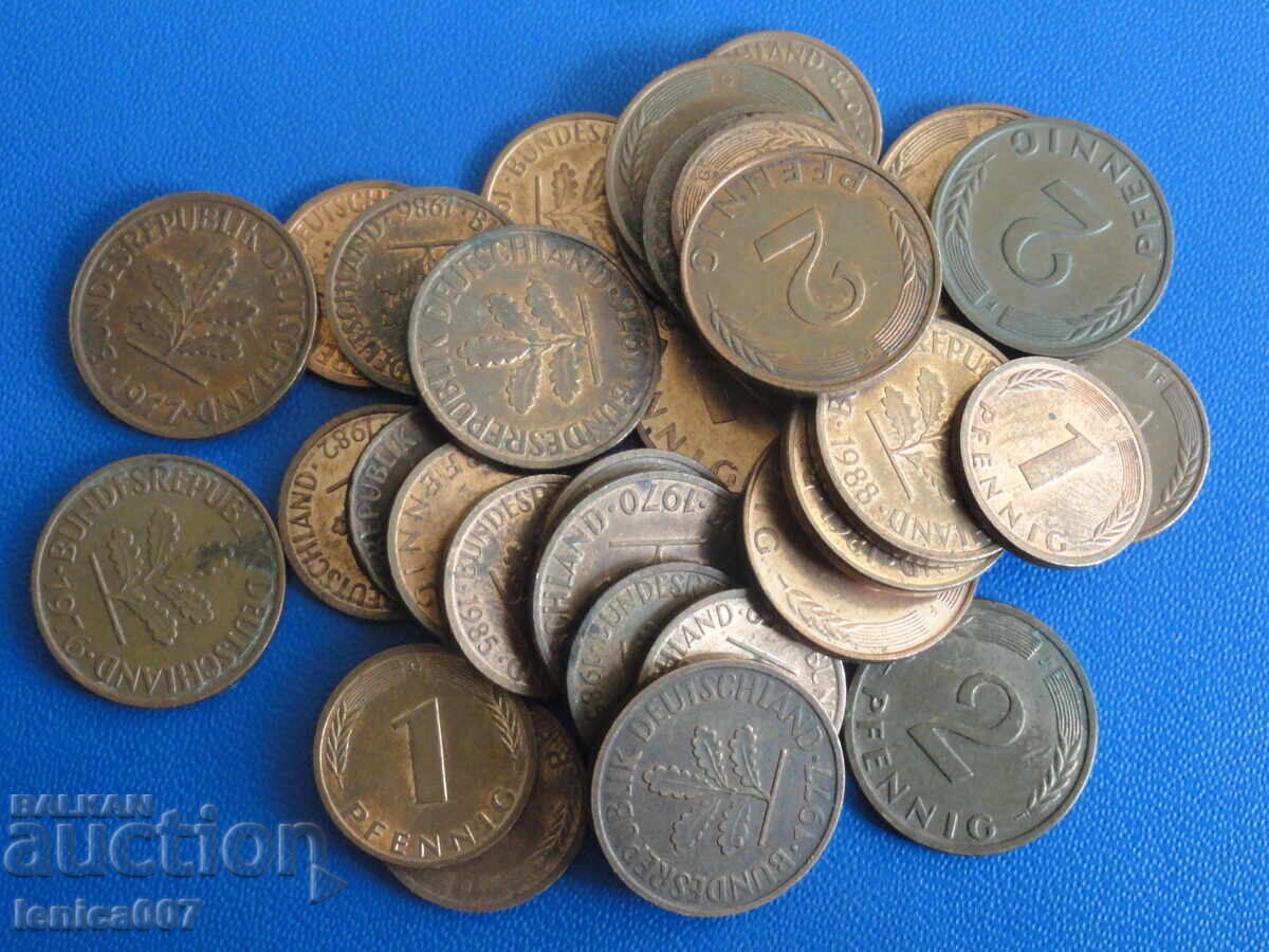 Γερμανία (Δυτική Γερμανία) - Νομίσματα (33 τεμάχια)