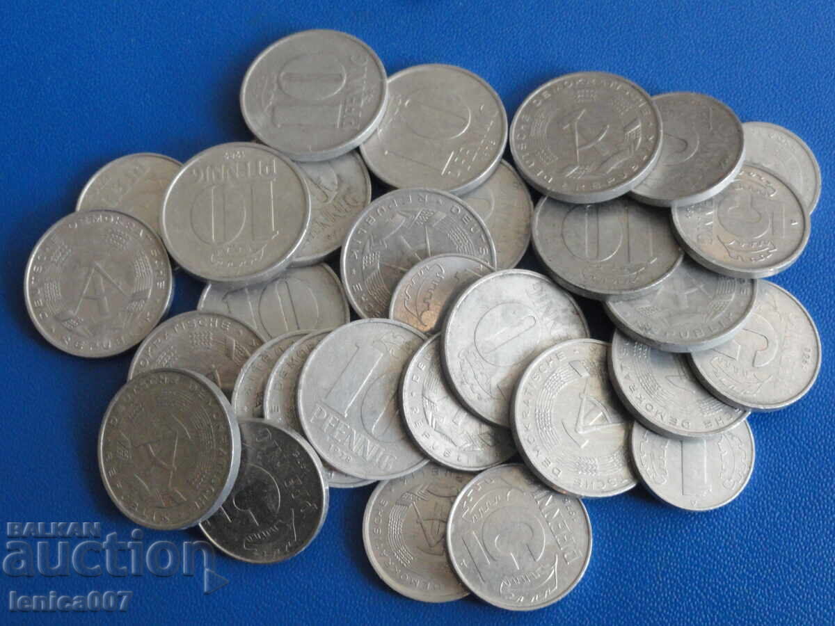 Germany (GDR) - Coins (30 pieces) with price 4.80 BGN | € 2.45