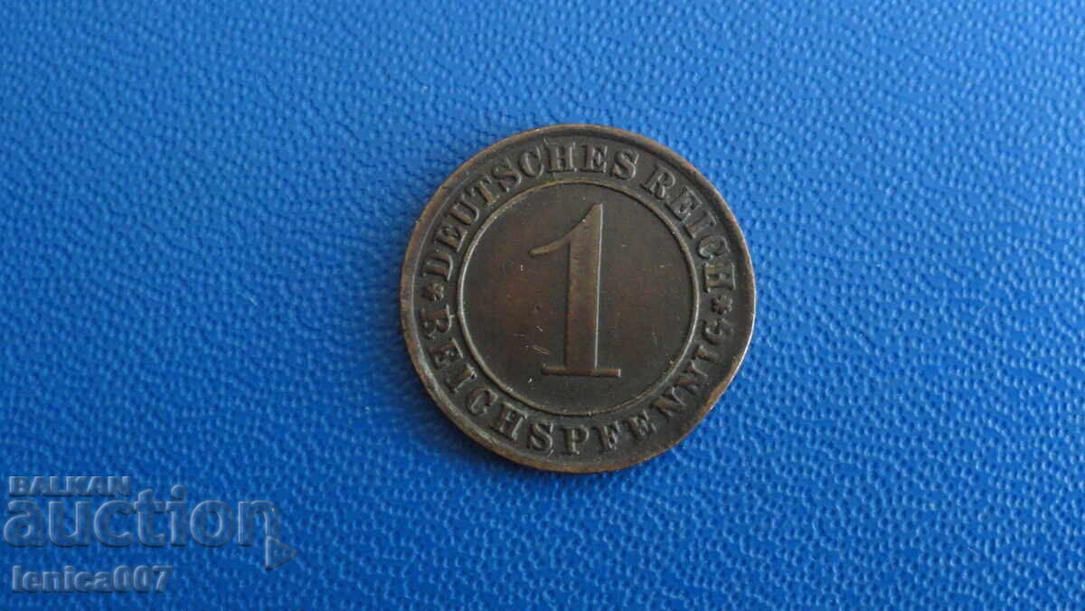 Germany 1933 - 1 Pfennig (A) with price € 0.90 | 1.76 BGN Germany 1933 - 1 Pfennig (A) with price € 0.90 | 1.76 BGN