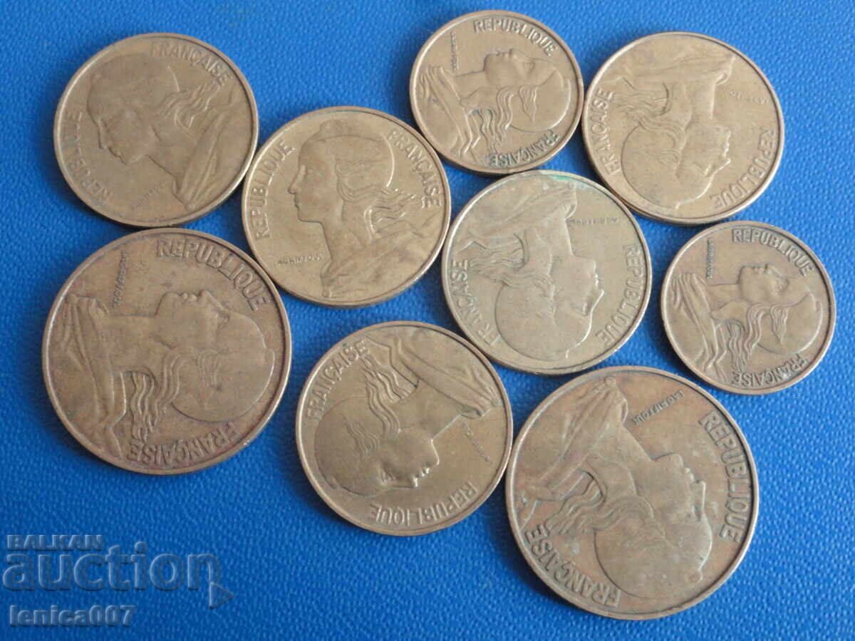Delivery of France - Coins (9 pieces)