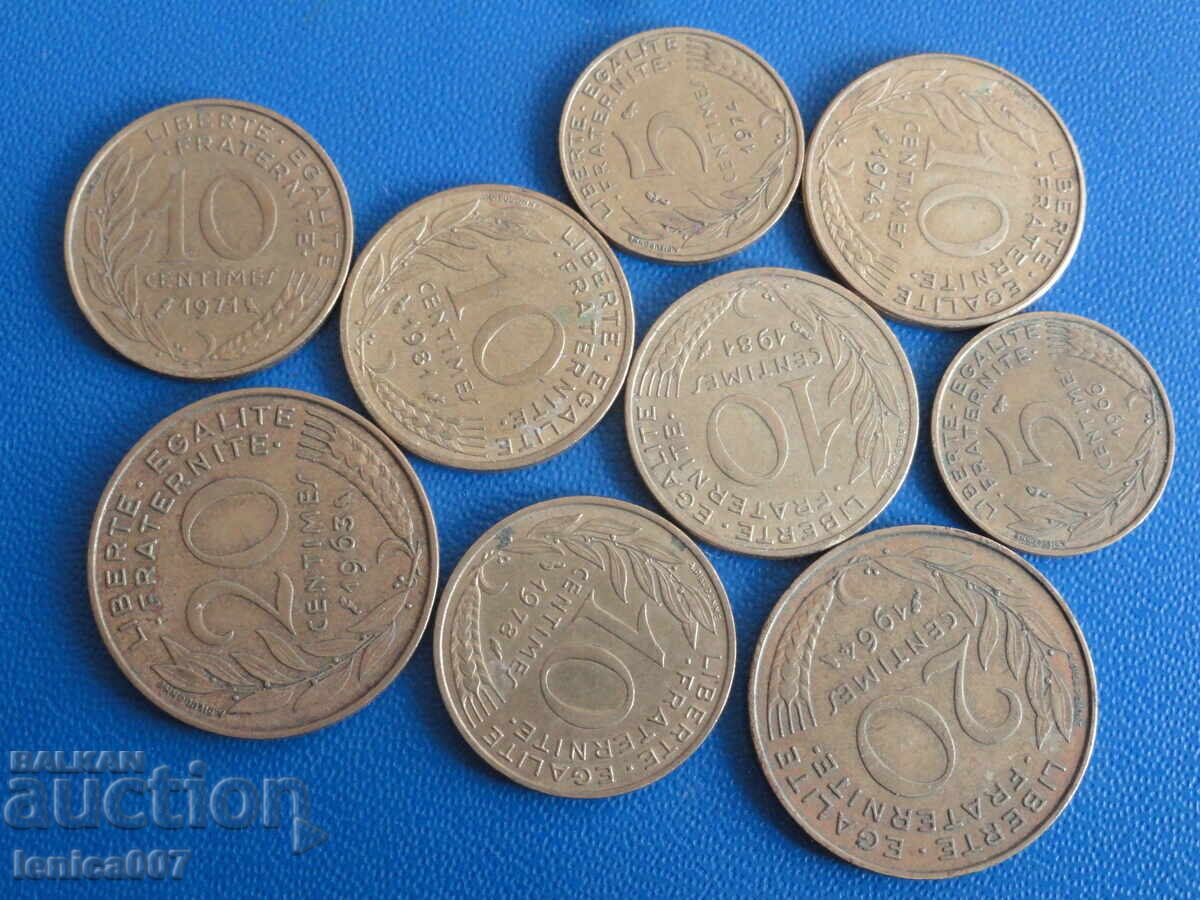 France - Coins (9 pieces) - 5
