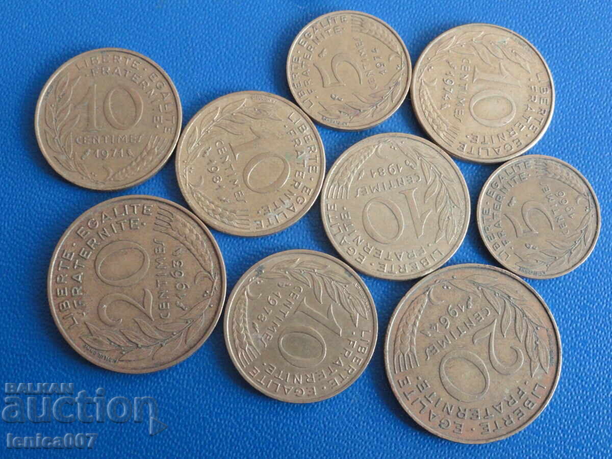 France - Coins (9 pieces)