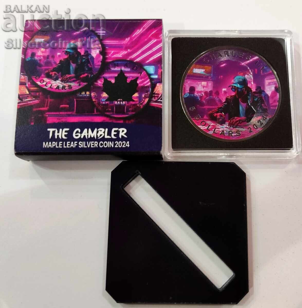 Auction Silver 1 oz Gambler Poker Player 2024 Canada Auction Silver 1 oz Gambler Poker Player 2024 Canada