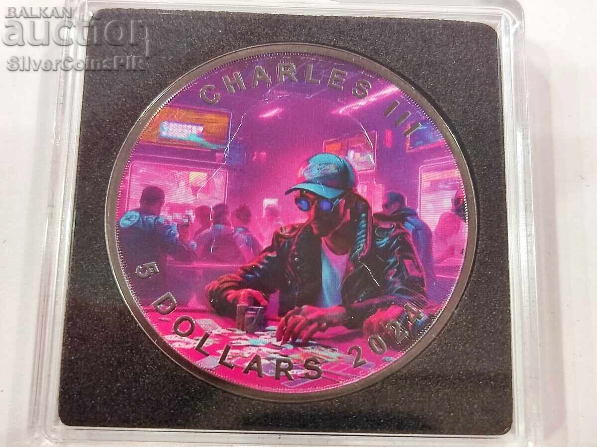 Silver 1 oz Gambler Poker Player 2024 Canada Silver 1 oz Gambler Poker Player 2024 Canada