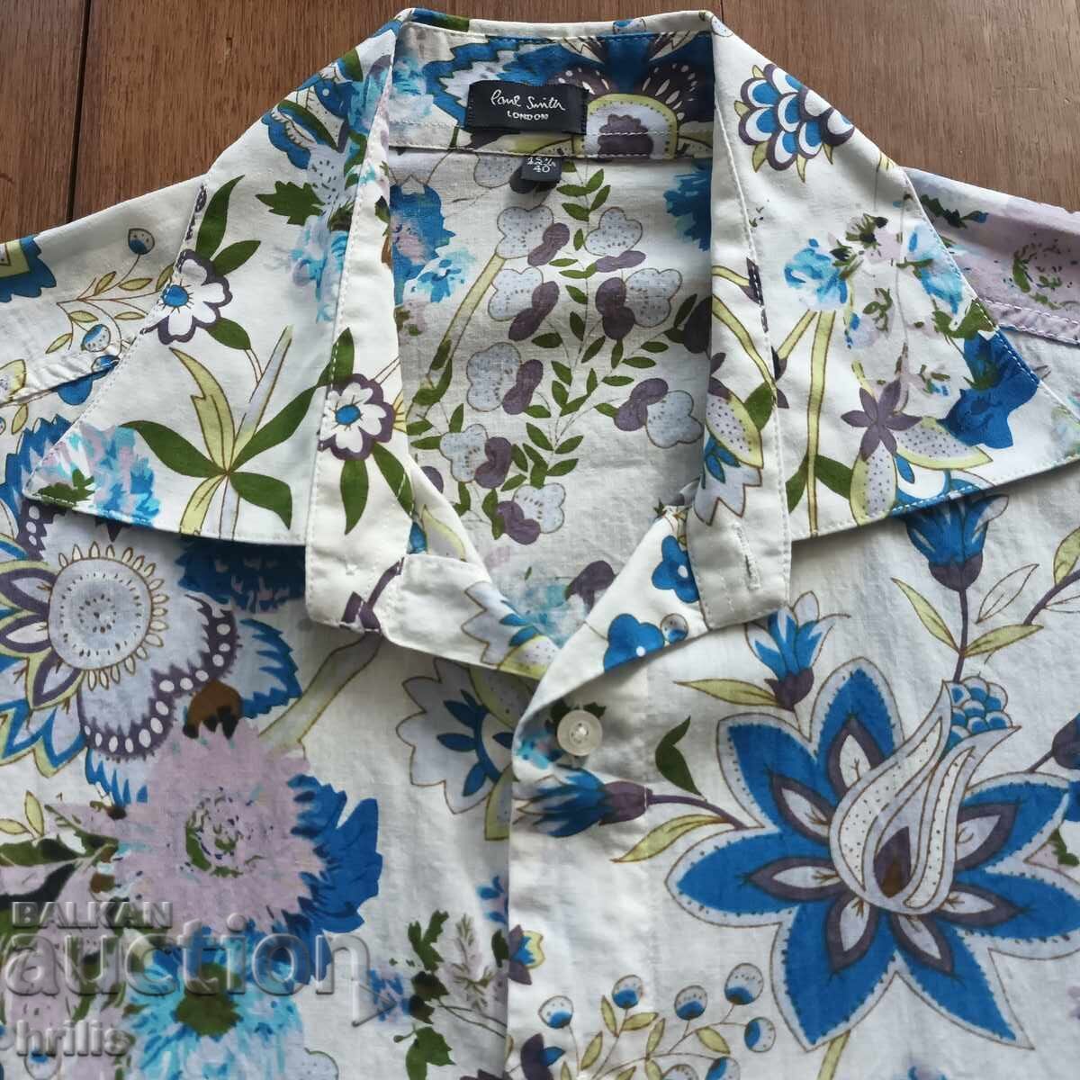 МЪЖКА ХАВАЙКА С КЪС РЪКАВ - PAUL SMITH LONDON ПРИКАЗНА - 5