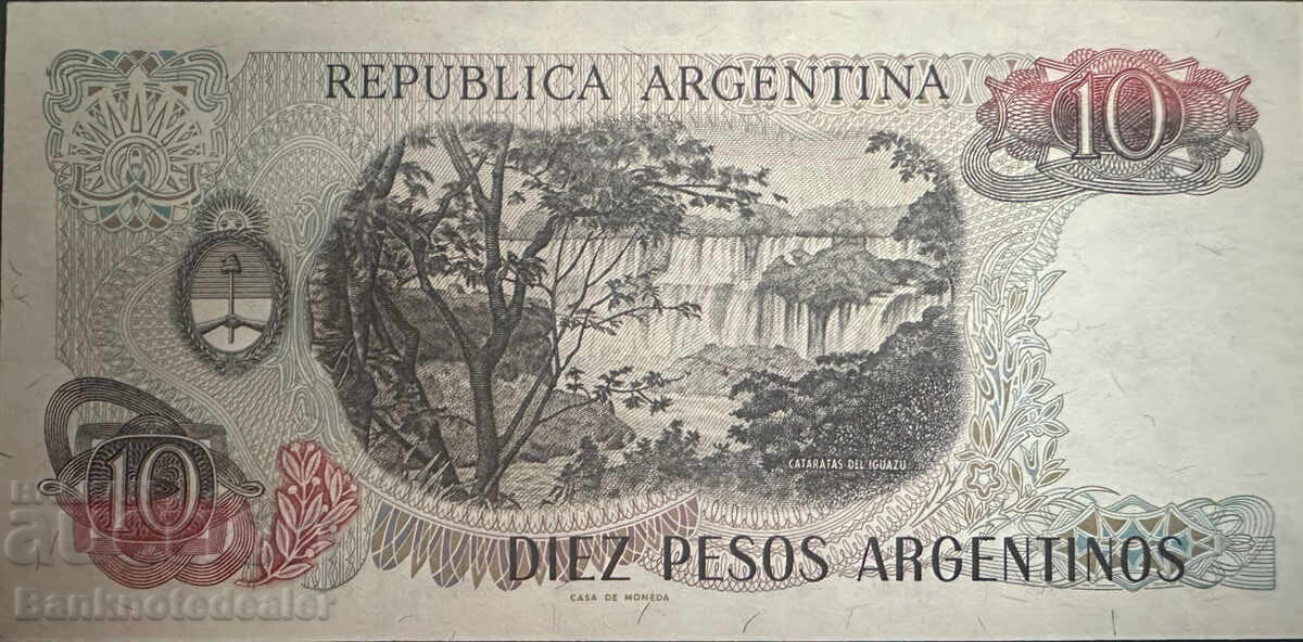 Αργεντινή 10 Πέσο 1983 Pick 313 Ref 6049 Unc με τιμή 4.00 BGN | € 2.05 Αργεντινή 10 Πέσο 1983 Pick 313 Ref 6049 Unc με τιμή 4.00 BGN | € 2.05