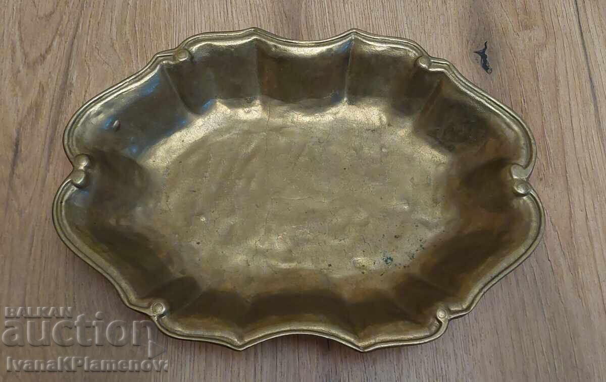 Auction  Large, solid brass cup for connoisseurs