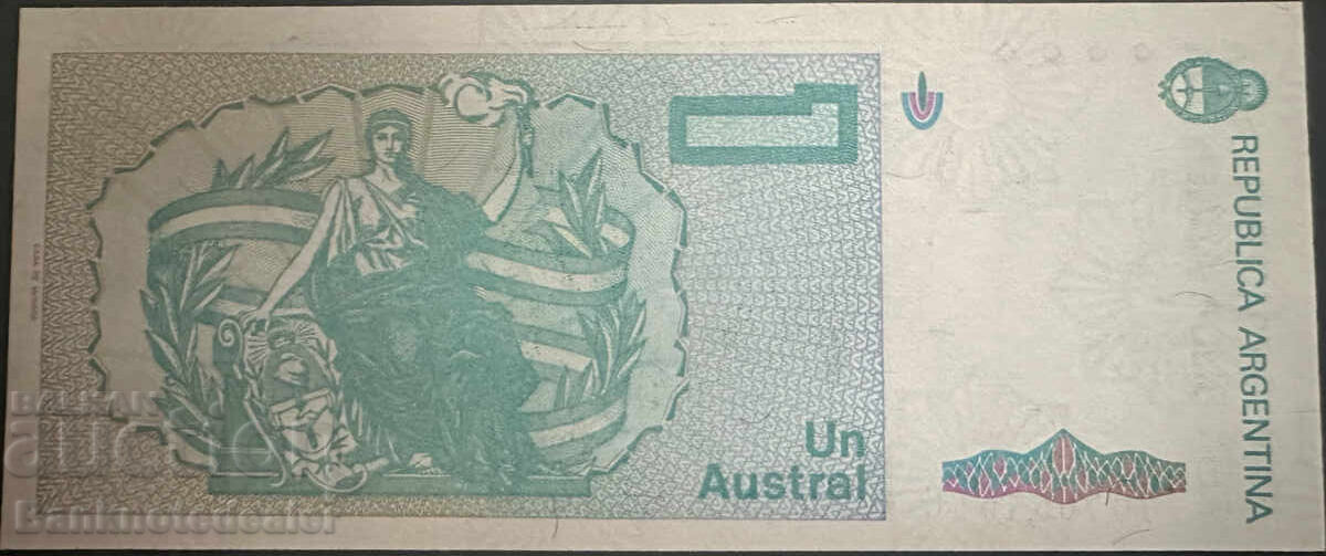 Argentina 1 Australs 1986-89 Pick 323b Ref 6151 Unc с цена 3.00 лв. | € 1.53