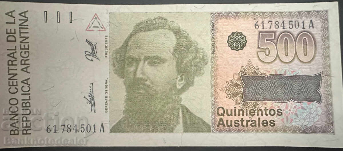 Αργεντινή 500 Αυστράλ 1988-90 Pick 328 Ref 4501 Unc