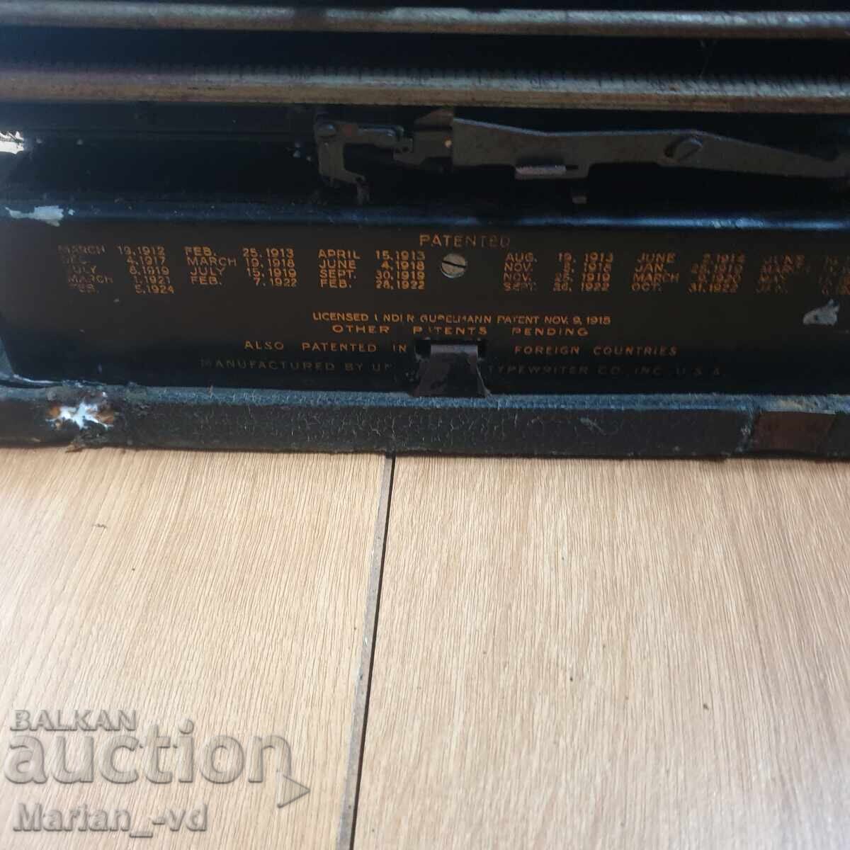 Livrarea Mașină de scris "Underwood" 1929