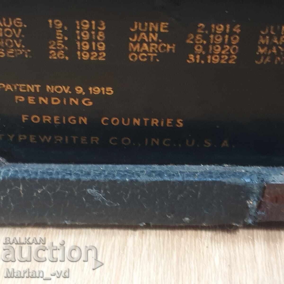 Mașină de scris "Underwood" 1929 - 5