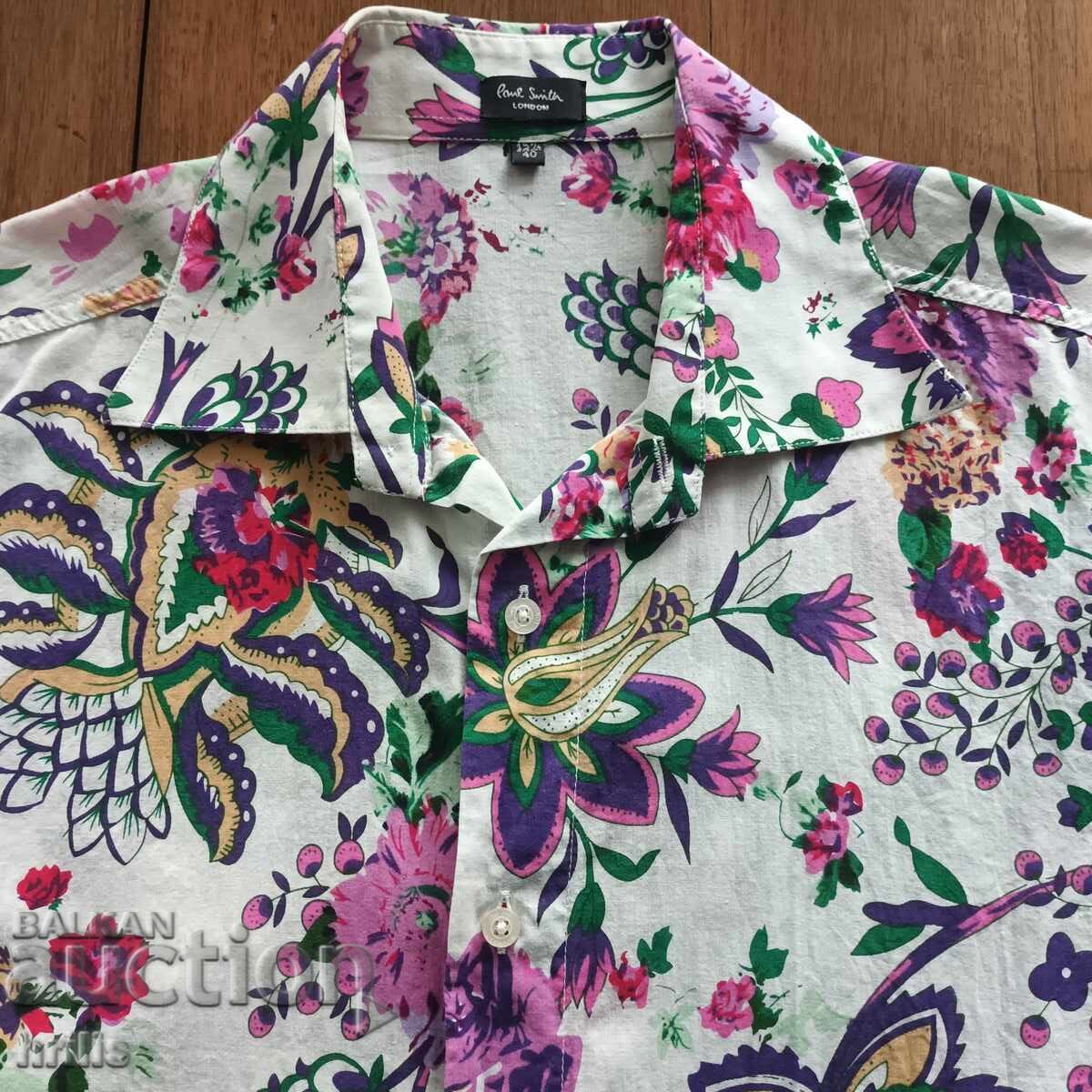 MEN'S HAWAIIAN SHIRT WITH SHORT SLEEVES - PAUL SMITH LONDON FABULOUS with price 12.00 BGN | € 6.14