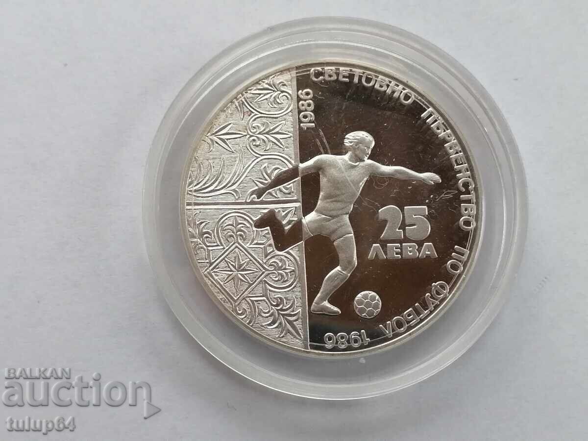 25 BGN 1986 Fotbal