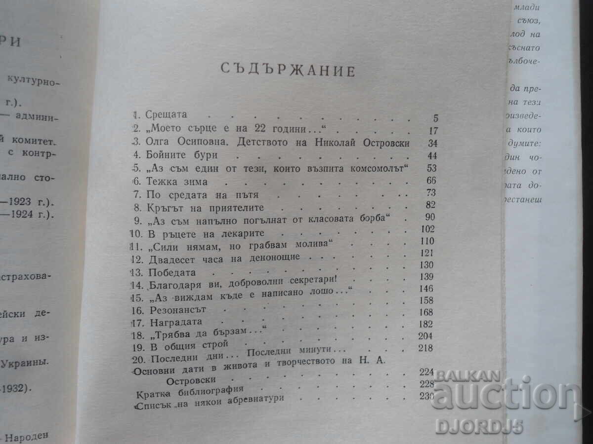 Νικολάι Οστρόφσκι, Ρ. Οστρόφσκα - 5