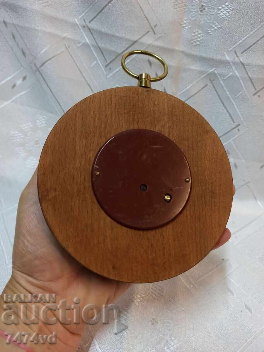 Παράδοση Ρετρό ξύλινο βαρόμετρο Regen Veranderlich Schon -Apollo Παράδοση Ρετρό ξύλινο βαρόμετρο Regen Veranderlich Schon -Apollo