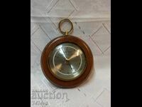 Barometru retro din lemn Regen Veranderlich Schon -Apollo