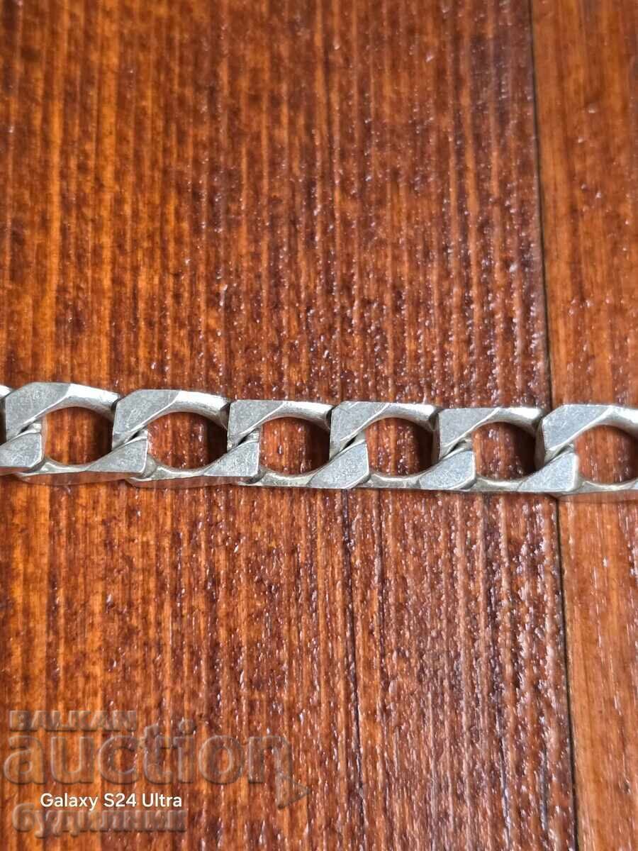 Доставка на Сребърна Масивна гривна. 925 Проба. 9,85 Грама. 19см. Пускам Доставка на Сребърна Масивна гривна. 925 Проба. 9,85 Грама. 19см. Пускам