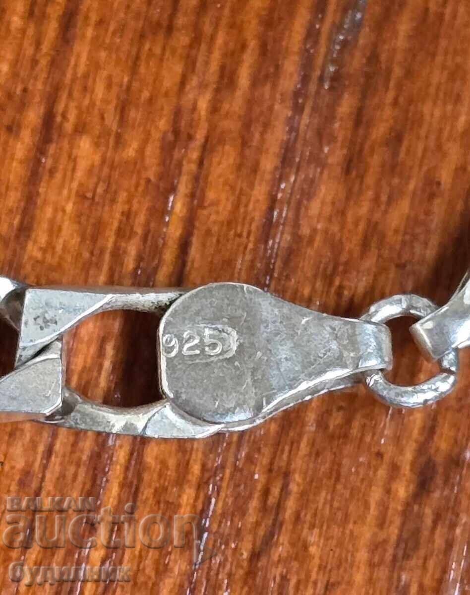 Сребърна Масивна гривна. 925 Проба. 9,85 Грама. 19см. Пускам - 5 Сребърна Масивна гривна. 925 Проба. 9,85 Грама. 19см. Пускам - 5