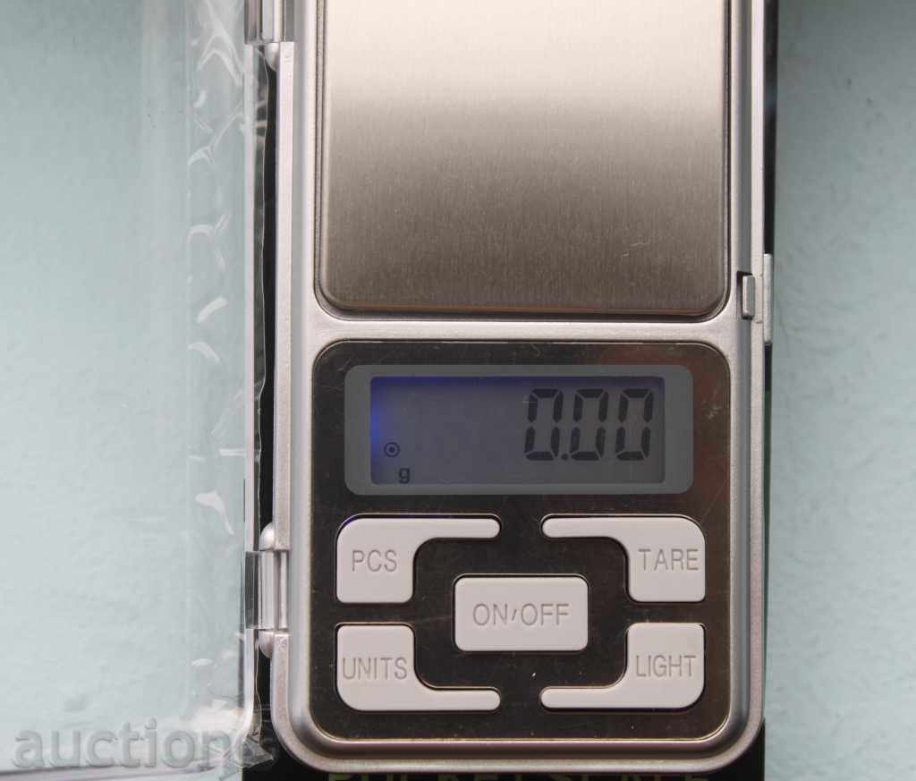 Livrarea Cântar bijuterie digital 0.01 - 300 gr. + baterii