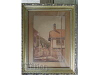 Todor Kozhuharov - "s. Yakoruda", watercolor 1943