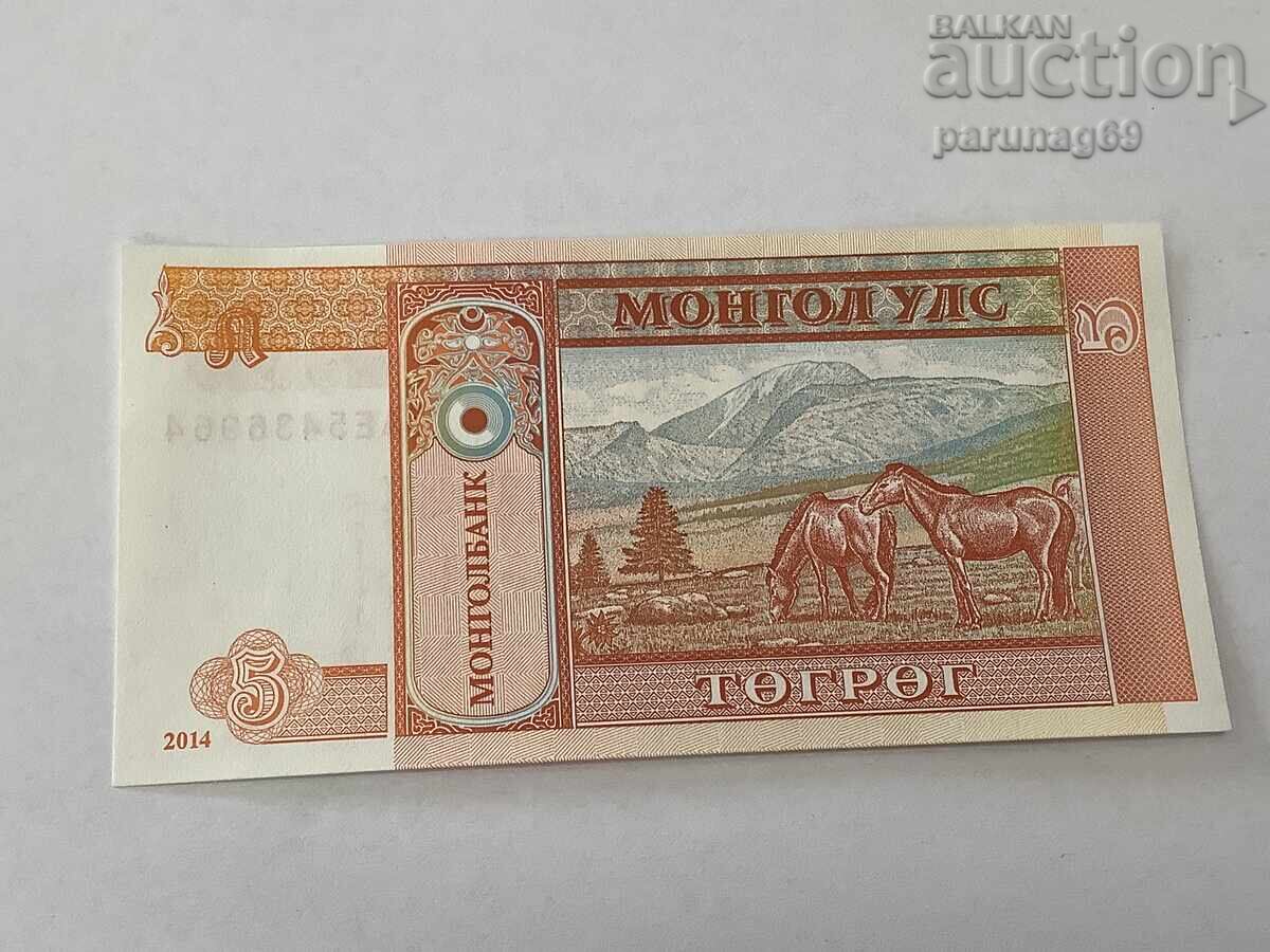Μογγολία 5 τουγκρίκ 2014 UNC Μογγολία 5 τουγκρίκ 2014 UNC