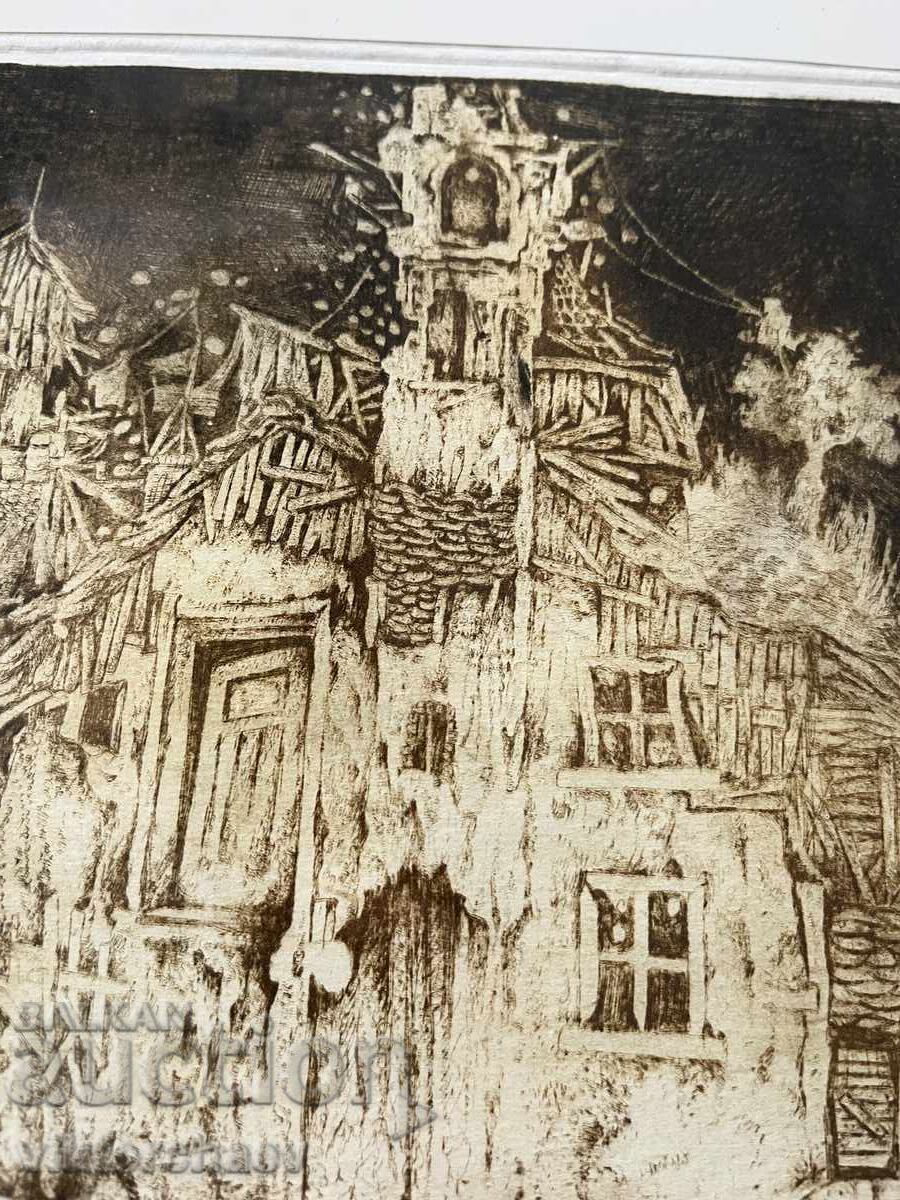 K. Tonchev tablou - grafică din anii '80 - 5
