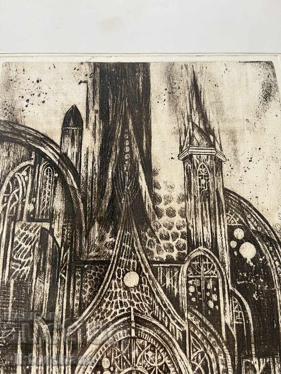 K. Tonchev tablou - grafică 1989 - 5