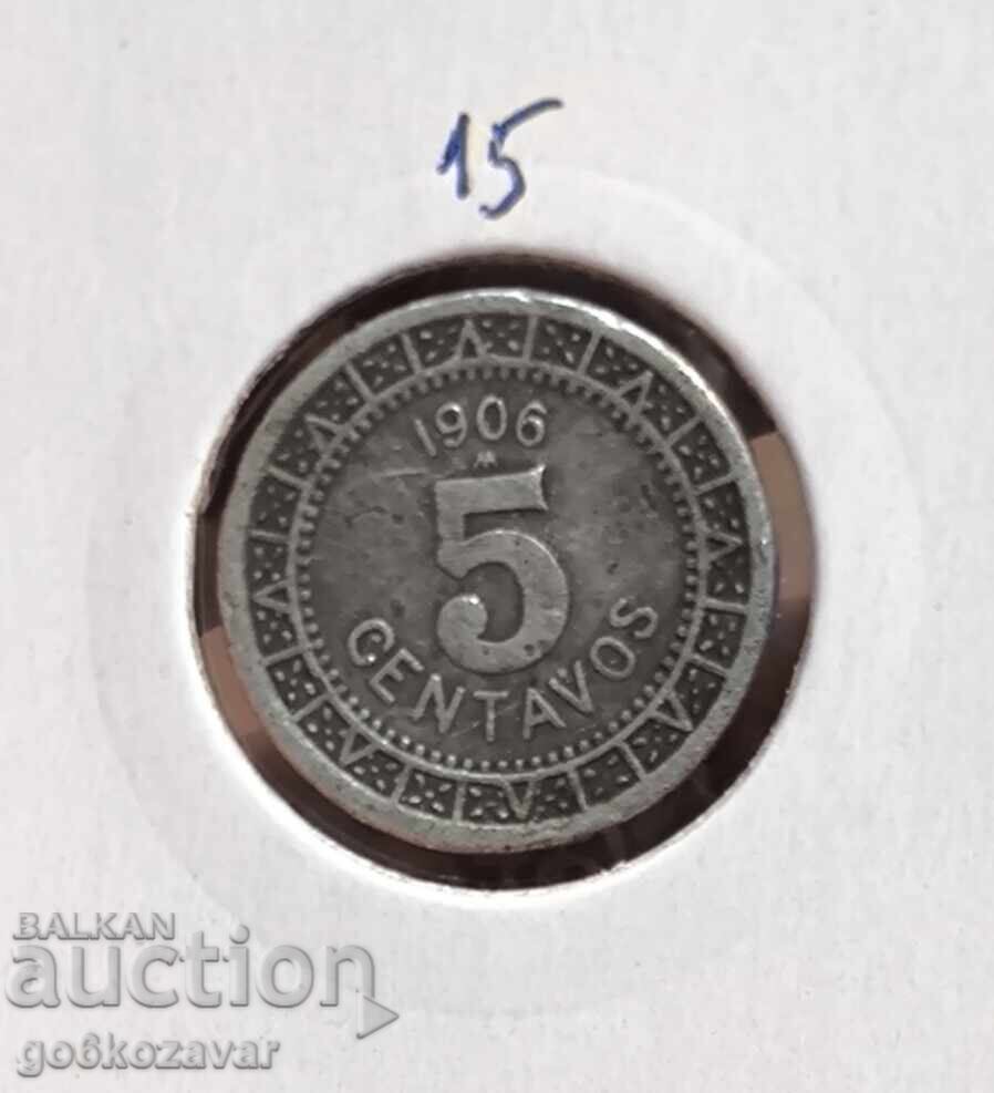 Мексико 5 сентавос 1906г Мексико 5 сентавос 1906г