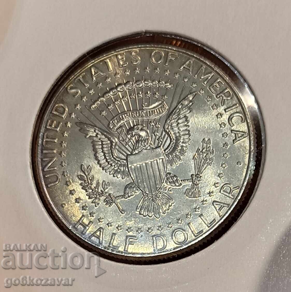 Licitație SUA Monedă comemorativă de jumătate de dolar holograma colorată UNC Licitație SUA Monedă comemorativă de jumătate de dolar holograma colorată UNC