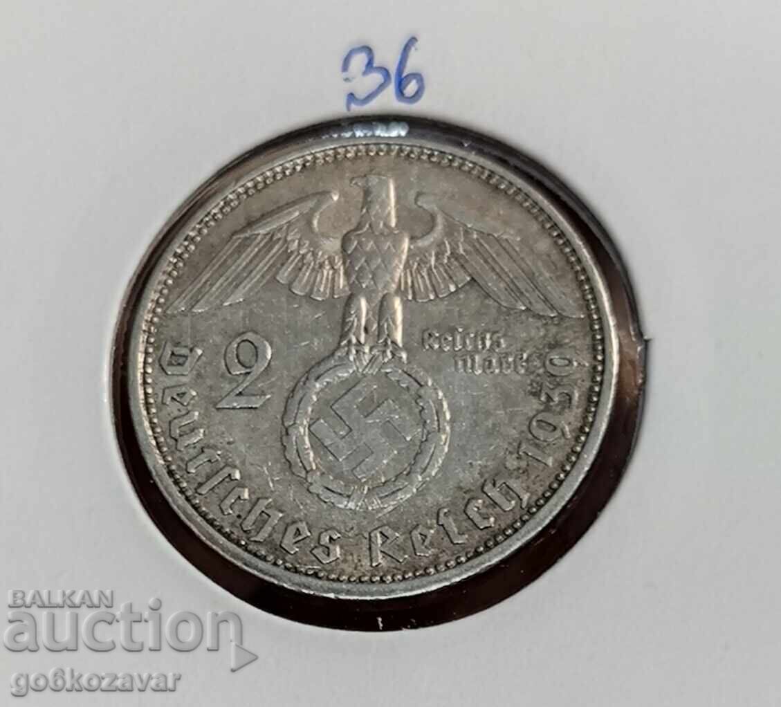 Germany Third Reich 2 stamps 1939 Silver!