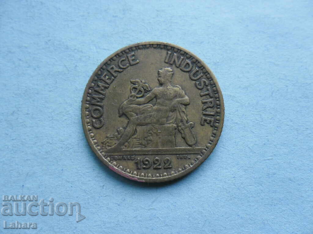 1 φράγκο 1922 Γαλλία με τιμή 1.00 BGN | € 0.51