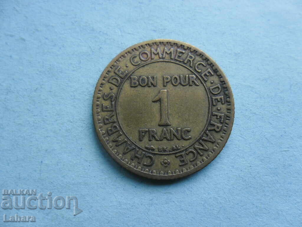 1 φράγκο 1922 Γαλλία