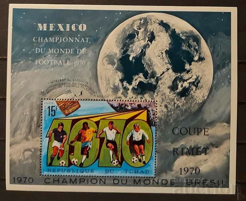 Τσαντ 1970 Sports/Football Block MNH