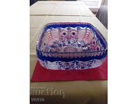 Старинна купа Бохемия 18см