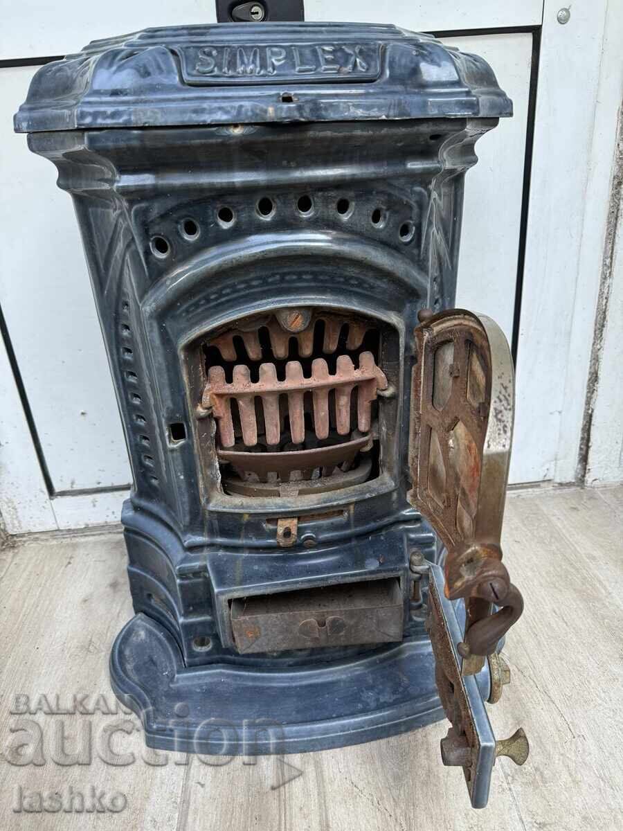French Enamel Fireplace - 5
