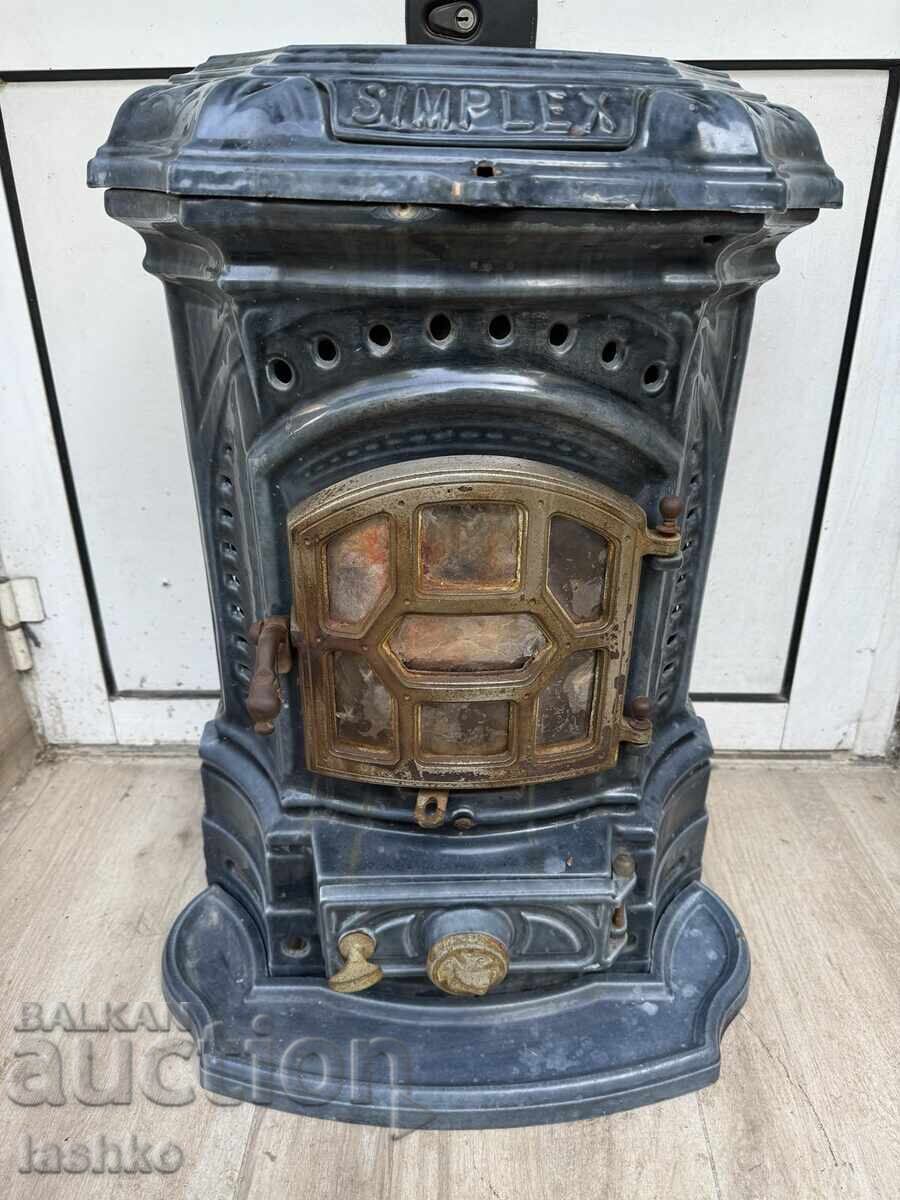 French Enamel Fireplace