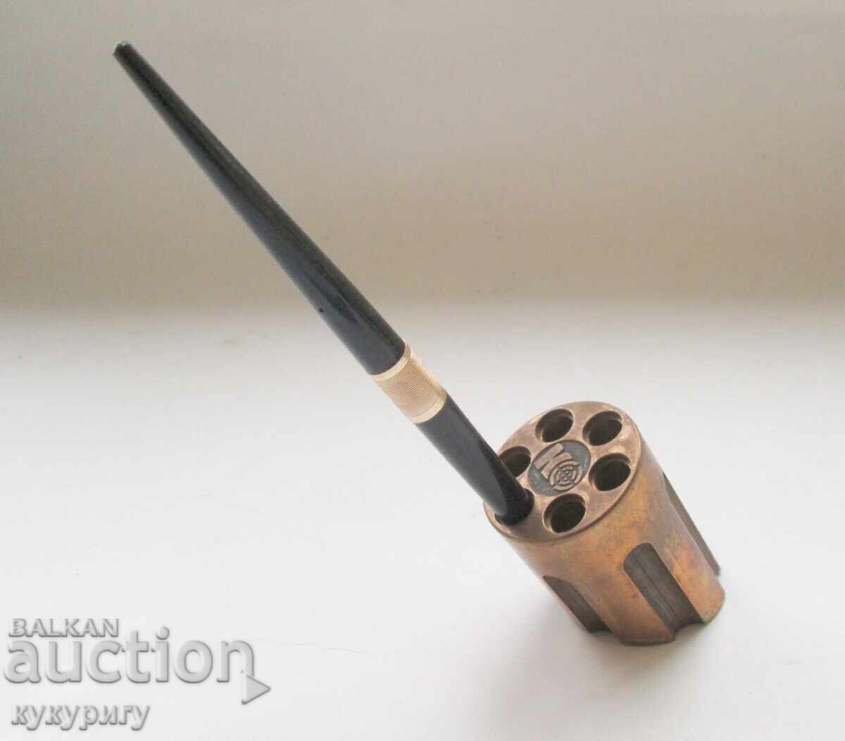 Vechi suport de creioane stilou tambur de pistol Kyntex