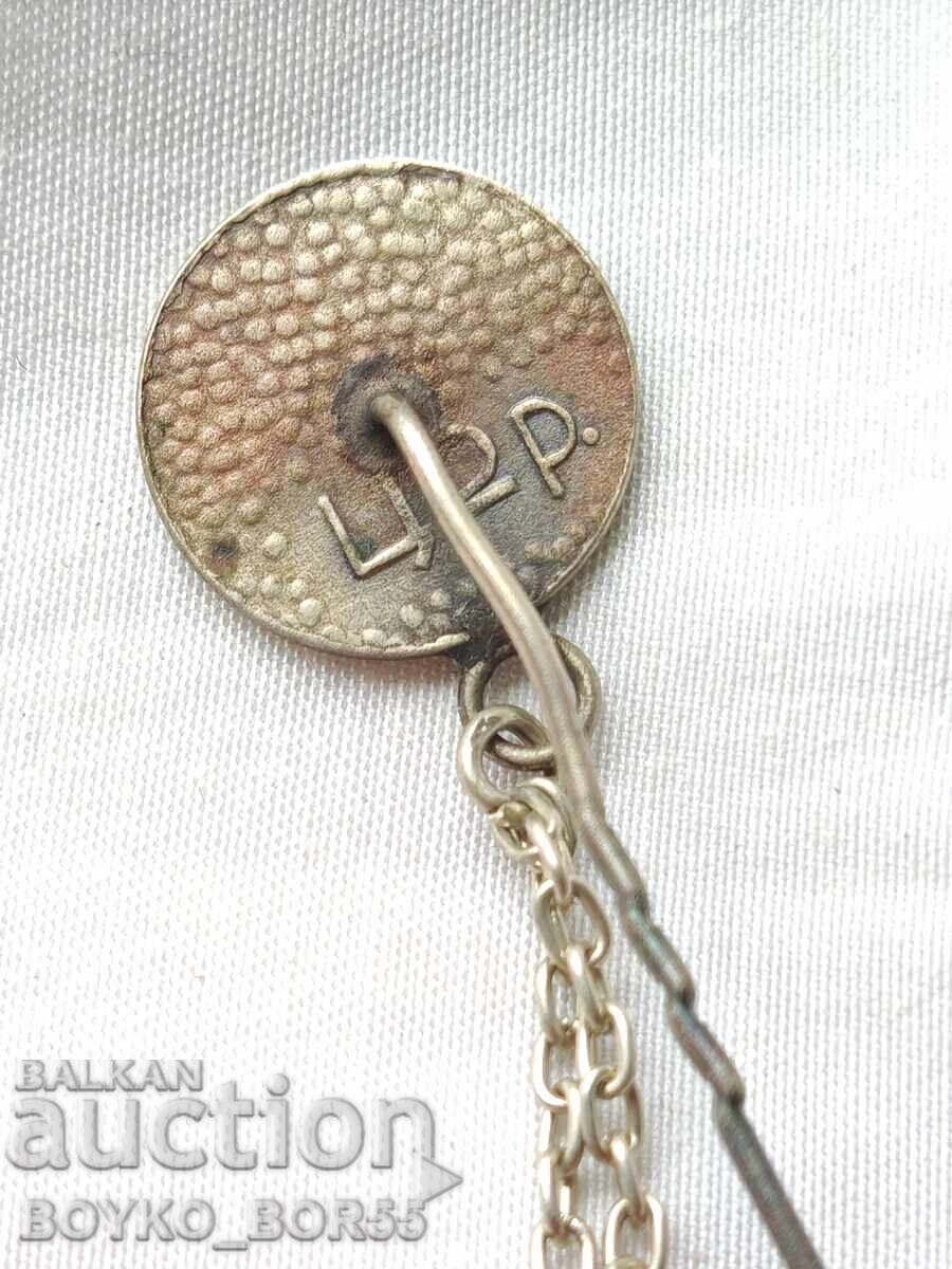 Παράδοση Λατβική Σοβιετική Ένωση, Μπροστινή Καρφίτσα, Μελχιόρ με Κεχριμπάρι, δεκαετία 1970 Παράδοση Λατβική Σοβιετική Ένωση, Μπροστινή Καρφίτσα, Μελχιόρ με Κεχριμπάρι, δεκαετία 1970