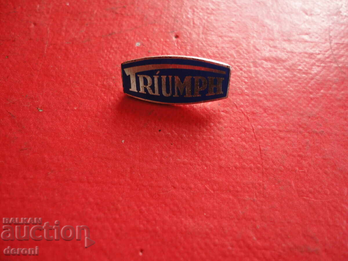 Εμβλημα μοτοσυκλέτας Triumph με τιμή 10.00 BGN | € 5.11