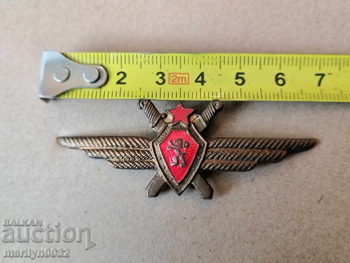Нагръден пилотски знак емисия преди 1980 год медал - 5