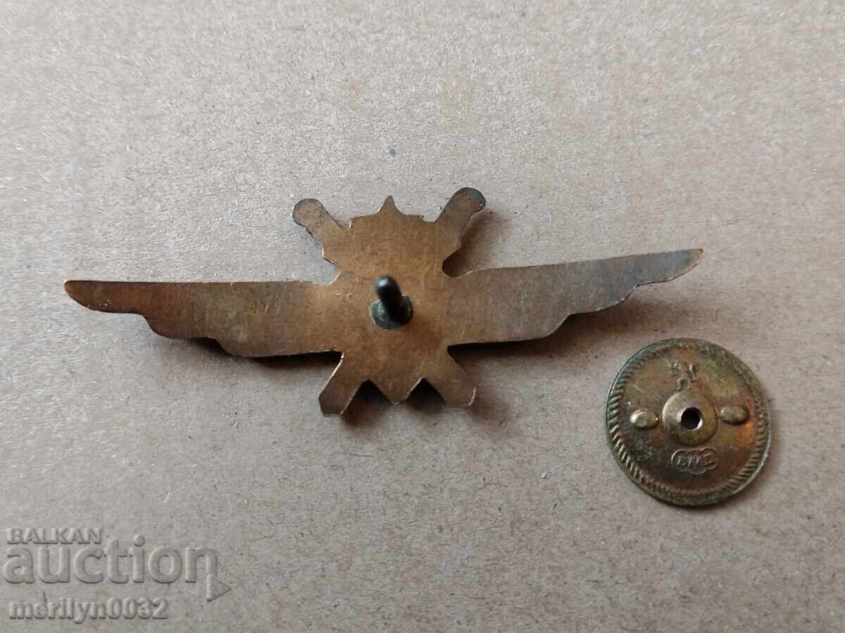 Нагръден пилотски знак емисия преди 1980 год медал - 6