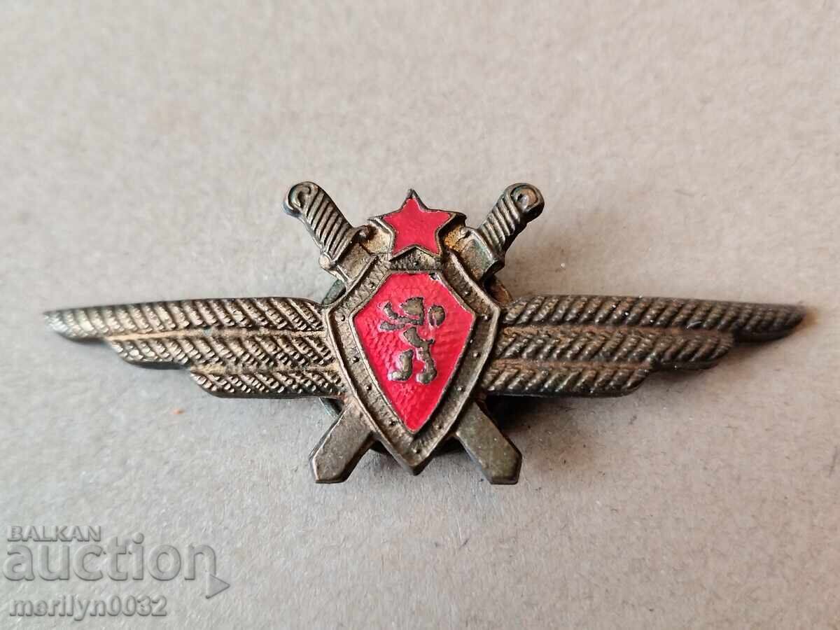 Нагръден пилотски знак емисия преди 1980 год медал